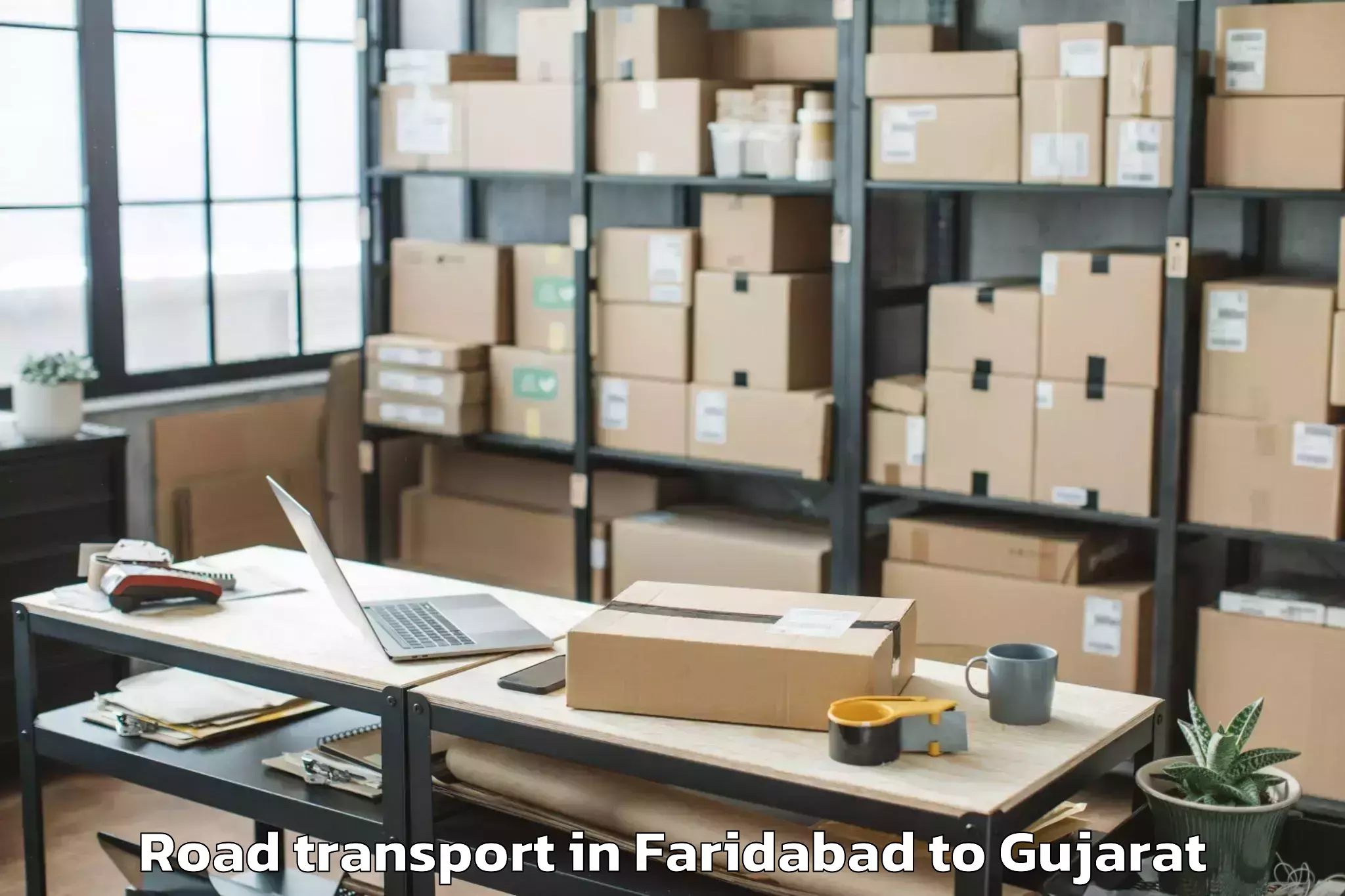 Professional Faridabad to Savli Road Transport